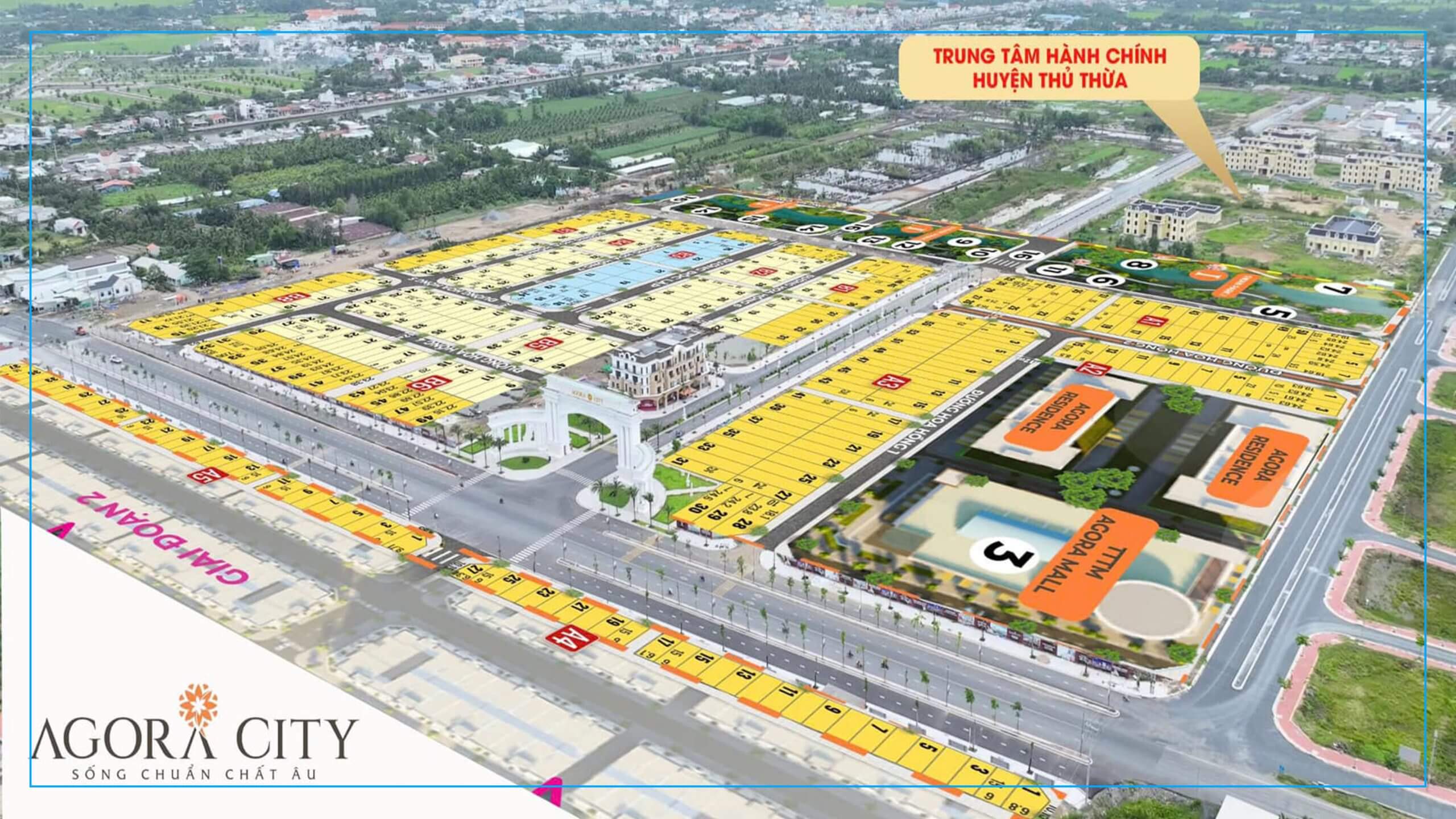 agora city mặt bằng tổng thể