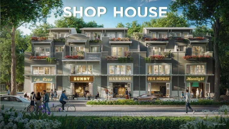 phối cảnh shophouse dự án eco retreat