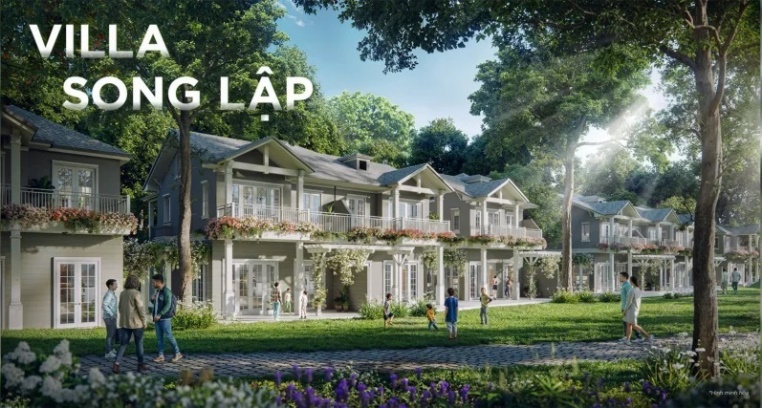 phối cảnh villa song lập dự án eco retreat