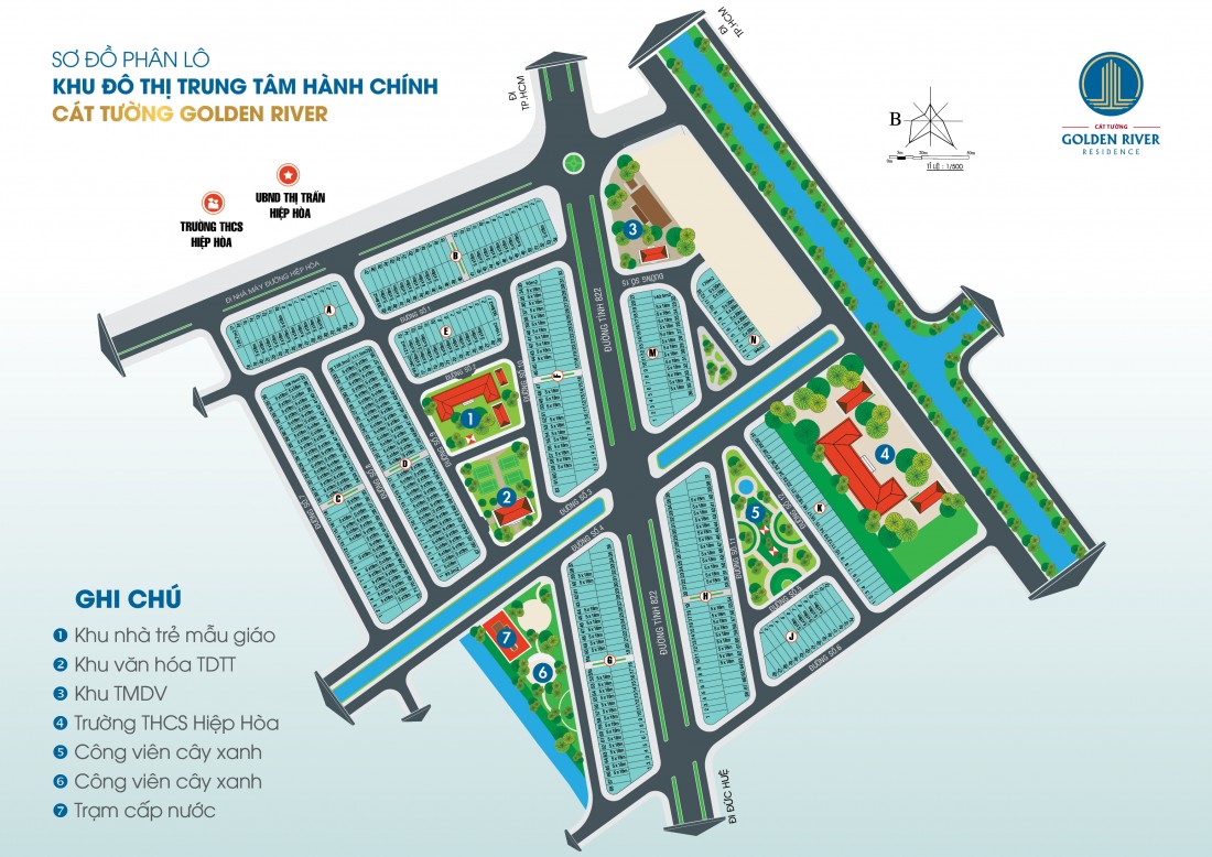 Mặt bằng Dự án golden river residence