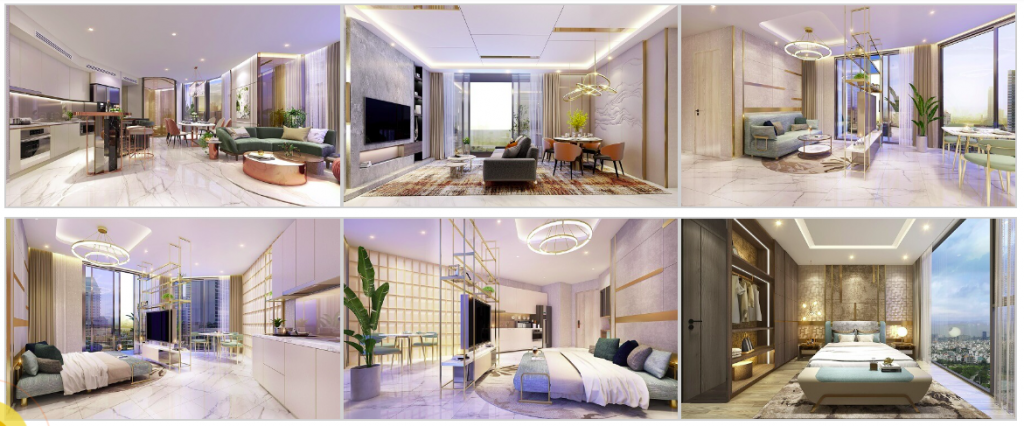 thiết kế căn hộ green tower bình dương