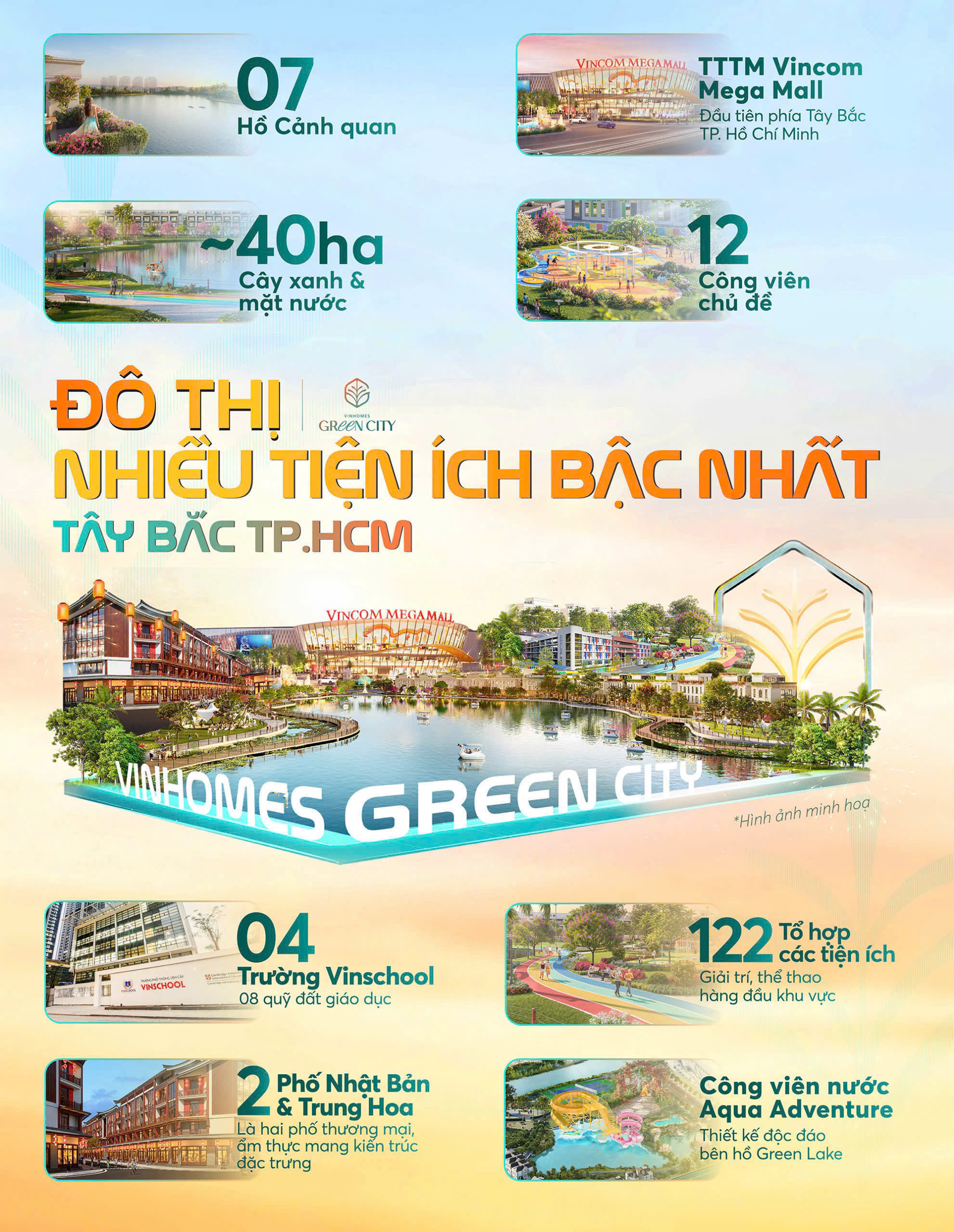 Tiện ích dự án vinhomes green city hậu nghĩa
