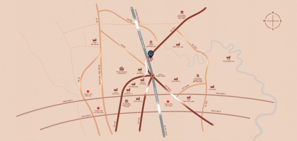 Vị trí dự án alana city