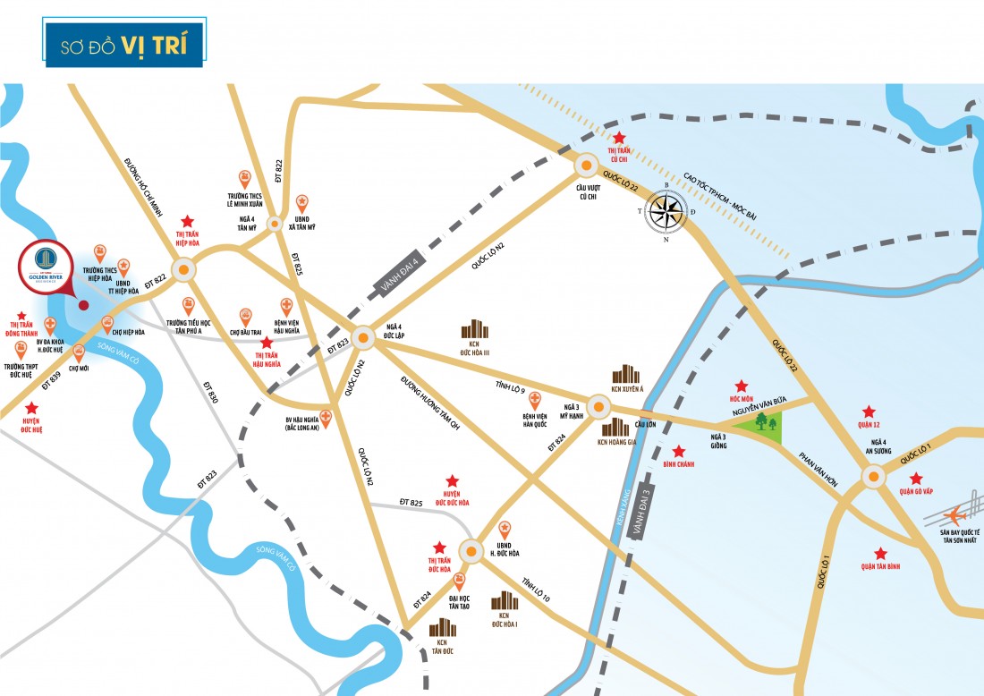 Vị trí dự án golden river residence