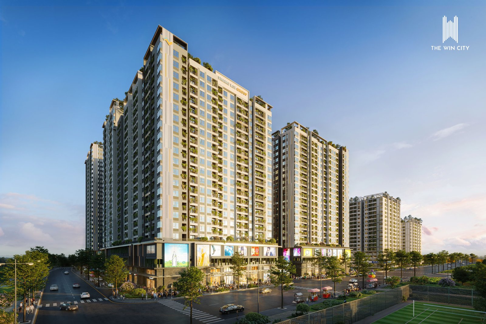 Phối cảnh dự án chung cư Thắng Lợi The Win City Đức Hòa do Thắng Lợi Group phát triển